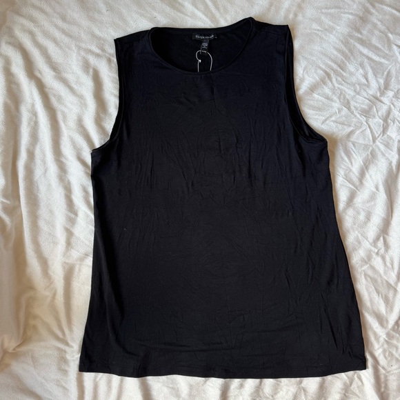 Eileen Fisher Casual & Flowy Scoop Neck Tank Top - Picture 3 of 6